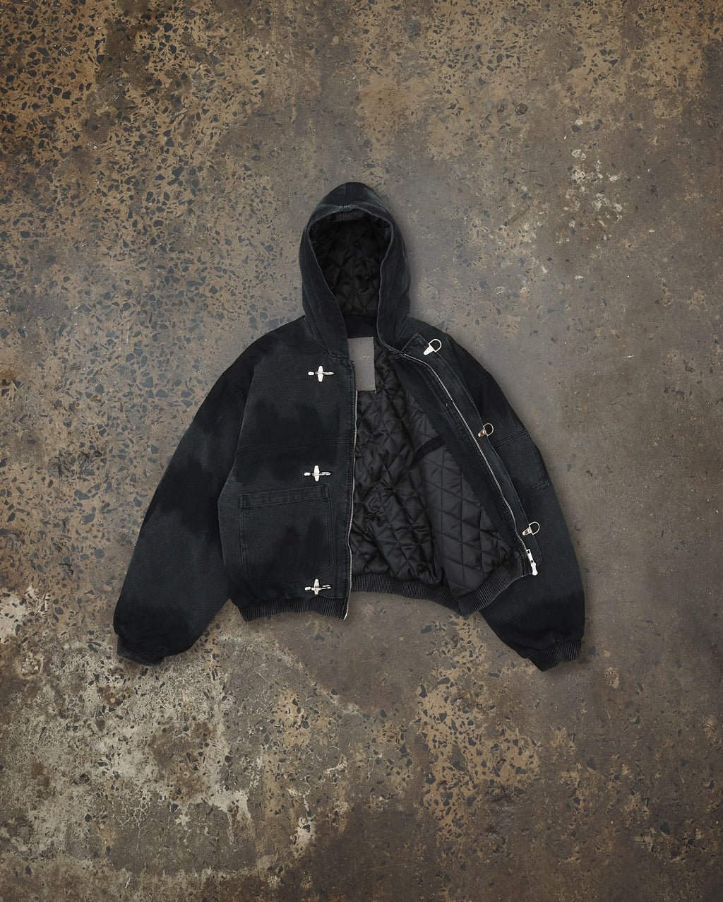 A Shinzo Brand Hoodie Black