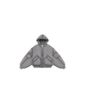 A Shinzo Brand Ishigaki Grey A1 Bomber Puffer Jacket