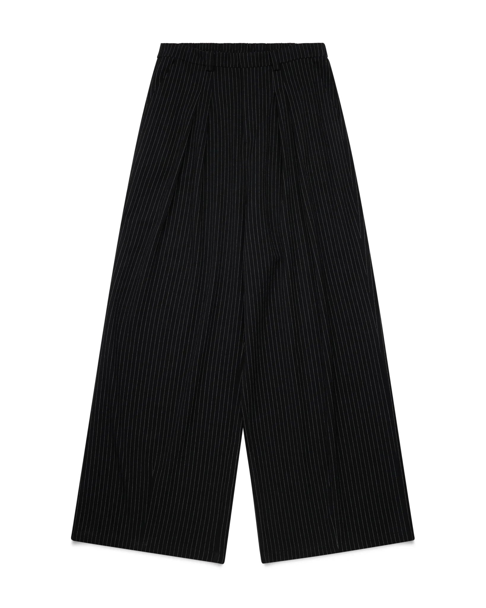 Shinzo Brand Ukiyo Pleated Wide Leg Pinstripe Pants