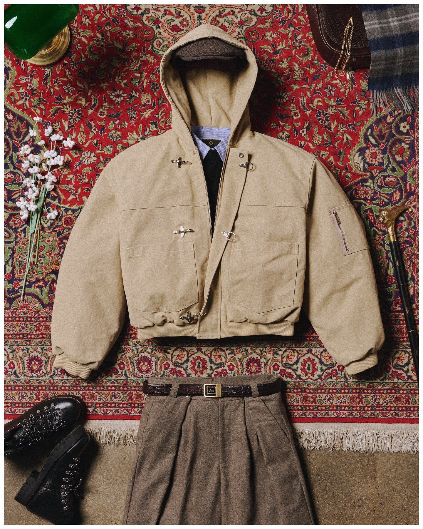 Shinzo Brand Brown Jacket Set