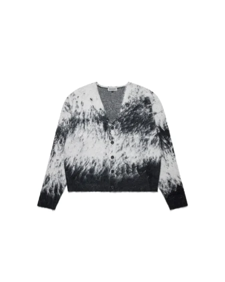 Shinzo Brand Raw Seam Mohair Cardigan