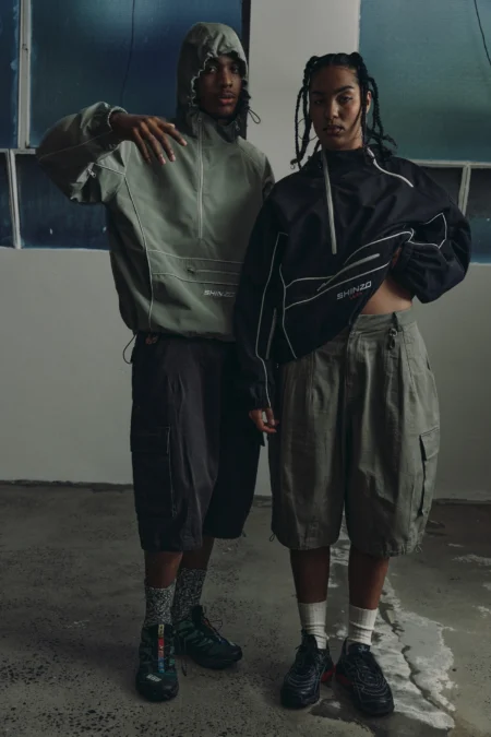 Shinzo Brand Ichigo Ichie Balloon Shorts Khaki Green