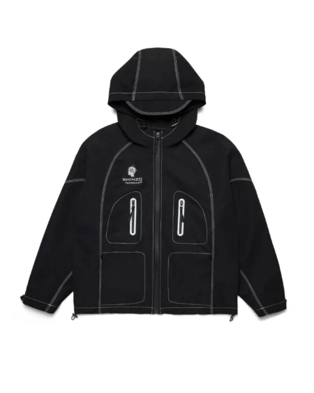 Shinzo Brand Takayama 3L Technical Waterproof Jacket Black