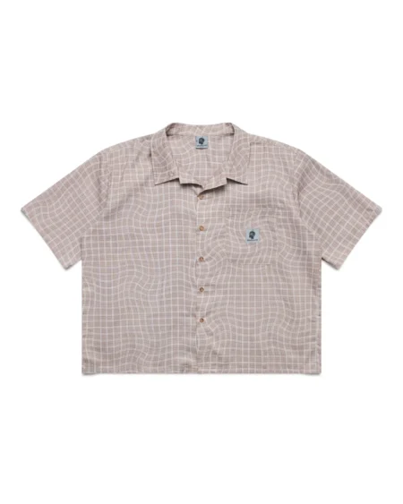 Shinzo Brand Wabi Light Brown Button Up Shirt