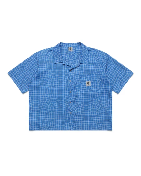 Shinzo Brand Wabi Blue Button Up Shirt