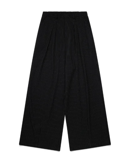 Shinzo Brand Ukiyo Pleated Wide Leg Pinstripe Pants