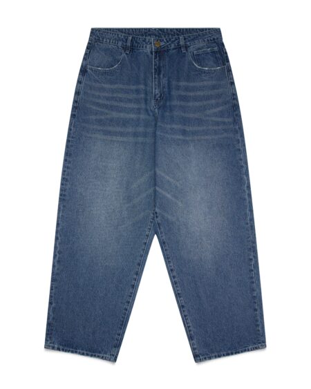 Shinzo Brand Deep Indigo Blue 13.5oz Phat Cut Denim Jeans