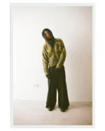 Wagara Green Mohair Cardigan