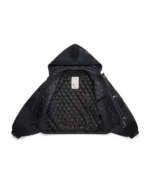 Shige 15oz Washed Black Canvas Clasp Bomber Jacket