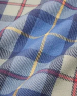 Cotton Pique Plaid Polo T-Shirt