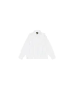 Sūtsu Cropped White/Black Pinstripe Button Up Shirting