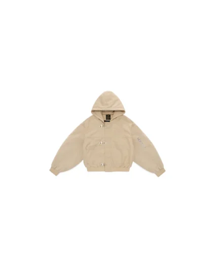 Shige 15oz Khaki Canvas Clasp Bomber Jacket