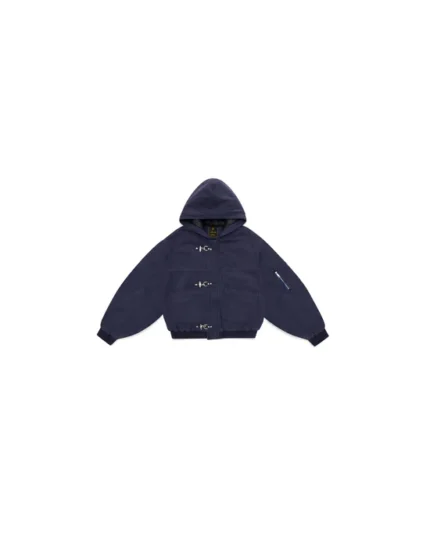 Shige 15oz Navy Canvas Clasp Bomber Jacket
